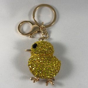 Chick Crystal Keychain Purse Fob handbag Pendant